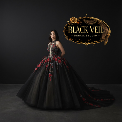 Yemaya Black Wedding Dress