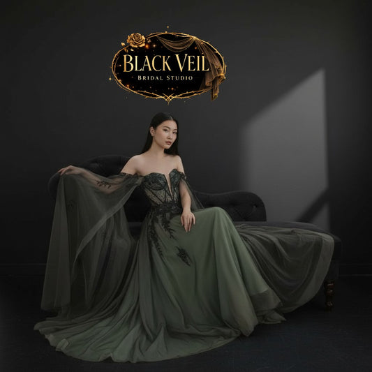 Terra Green Wedding Dress