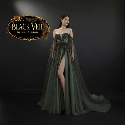 Terra Green Wedding Dress