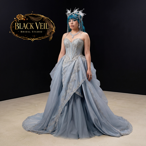 Griselda Blue Wedding Dress