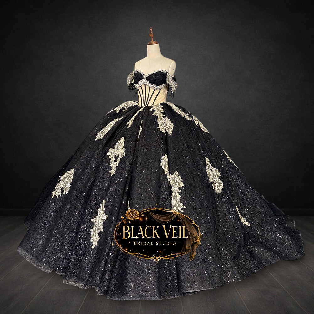Asmodea Black Wedding Dress