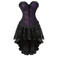 The Veiled Romance Bridal Corset With Skirt