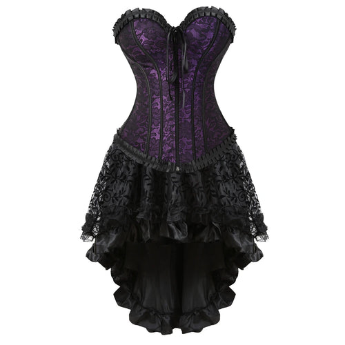 The Veiled Romance Bridal Corset With Skirt