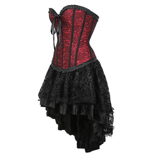 The Veiled Romance Bridal Corset With Skirt