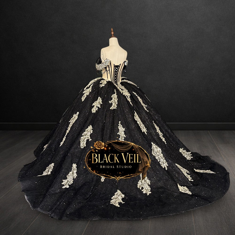Asmodea Black Wedding Dress