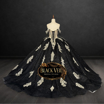 Asmodea Black Wedding Dress