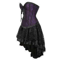 The Veiled Romance Bridal Corset With Skirt