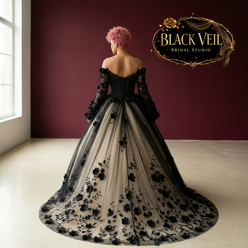 Hela Black Wedding Dress