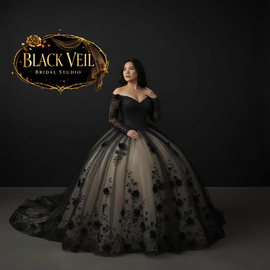 Hela Black Wedding Dress