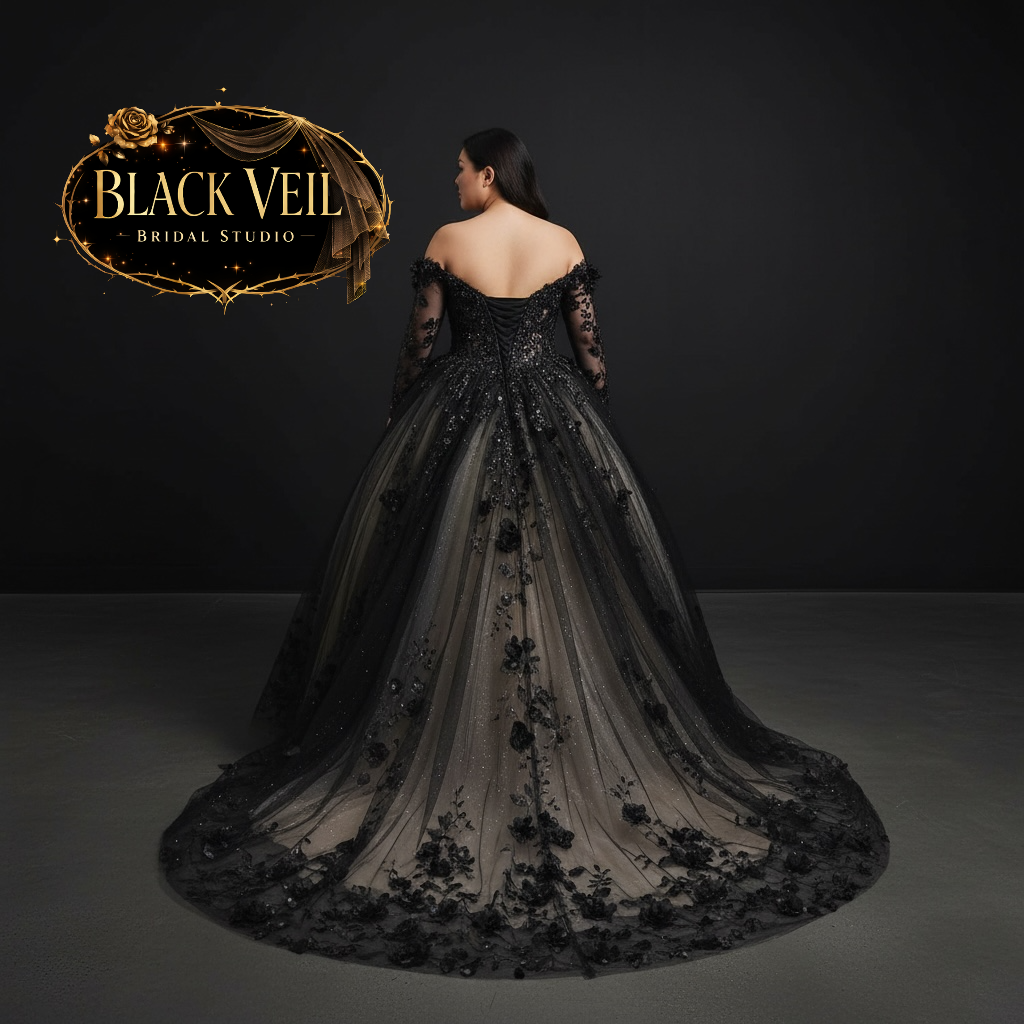 Hela Black Wedding Dress