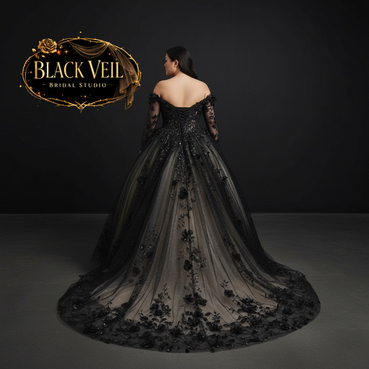 Hela Black Wedding Dress