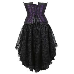 The Veiled Romance Bridal Corset With Skirt