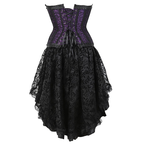 The Veiled Romance Bridal Corset With Skirt