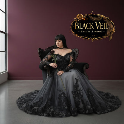 Hina Black Wedding Dress