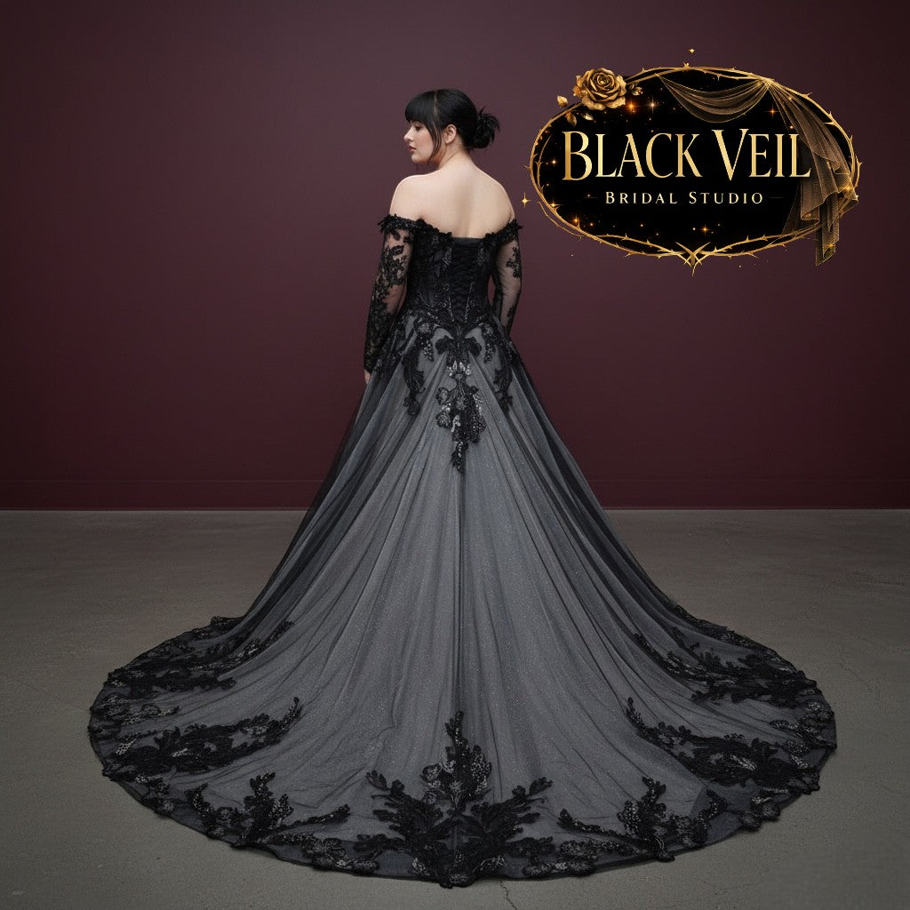 Hina Black Wedding Dress