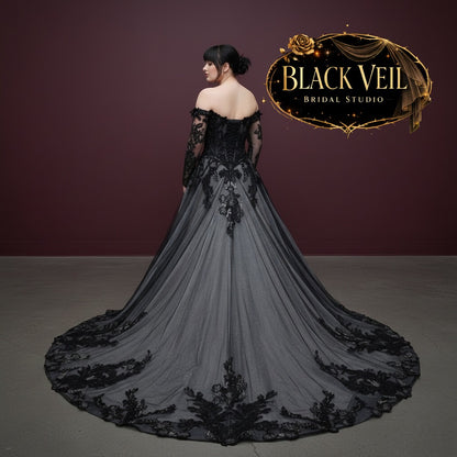 Hina Black Wedding Dress