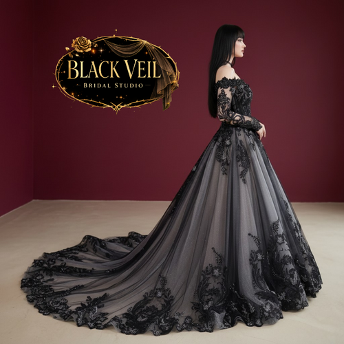 Hina Black Wedding Dress