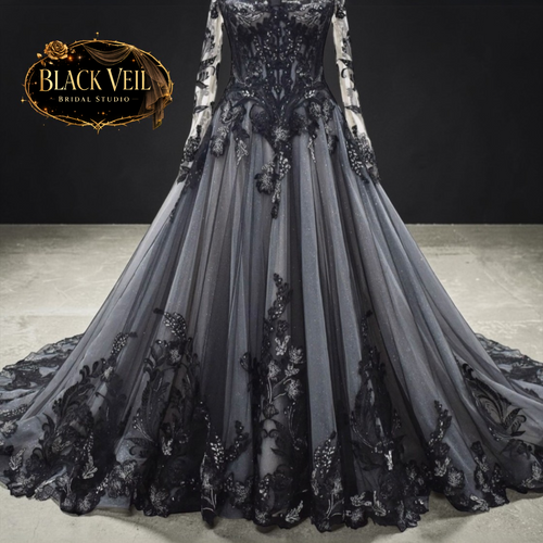 Hina Black Wedding Dress