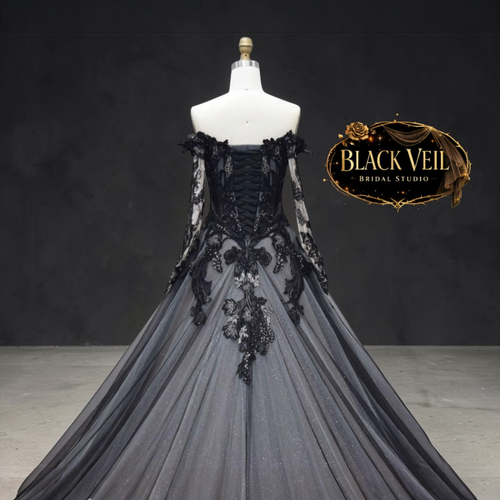 Hina Black Wedding Dress