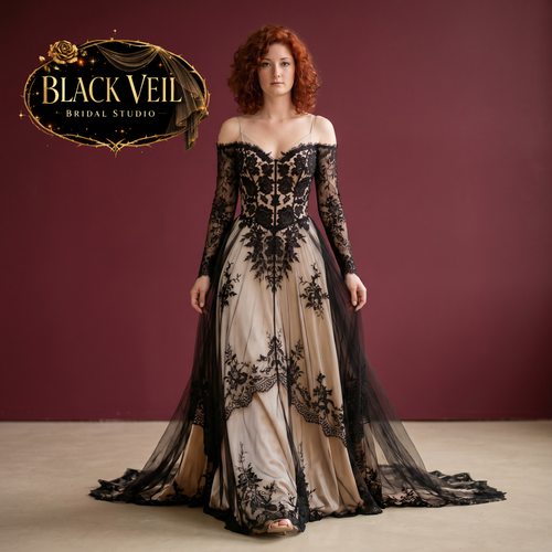 Kaelith Black Wedding Dress