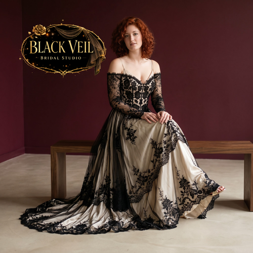 Kaelith Black Wedding Dress