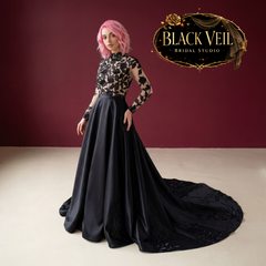 Katerina Black Wedding Dress