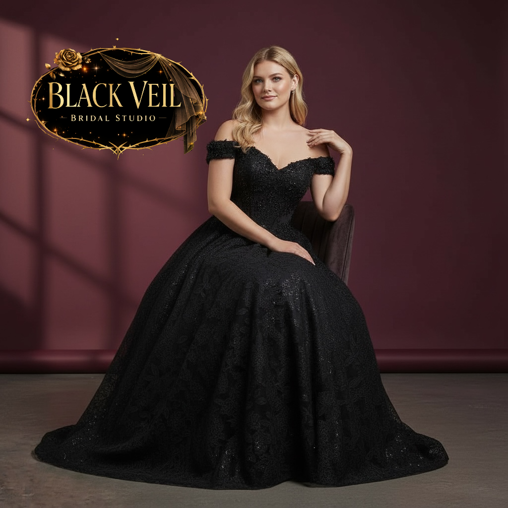 Keres Black Wedding Dress