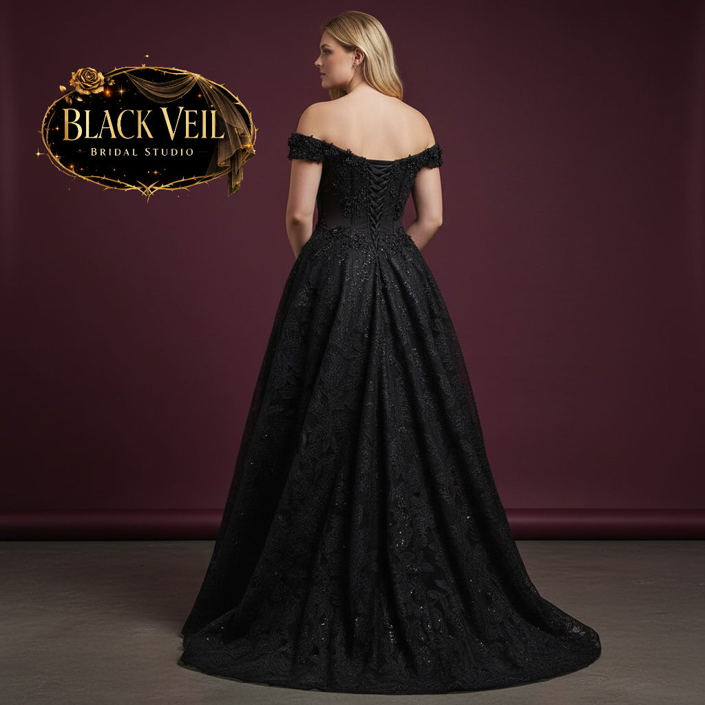 Keres Black Wedding Dress