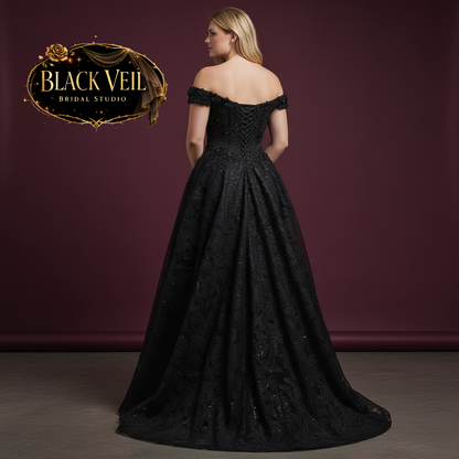Keres Black Wedding Dress