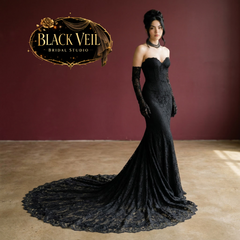 Luciana Convertible Wedding Dress In Black