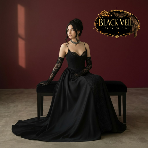 Luciana Convertible Wedding Dress In Black