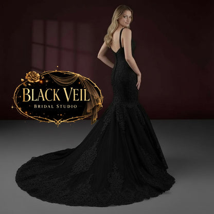 Morrigan Black Wedding Dress