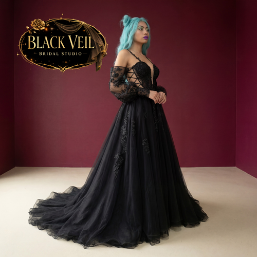 Nova Black Wedding Dress