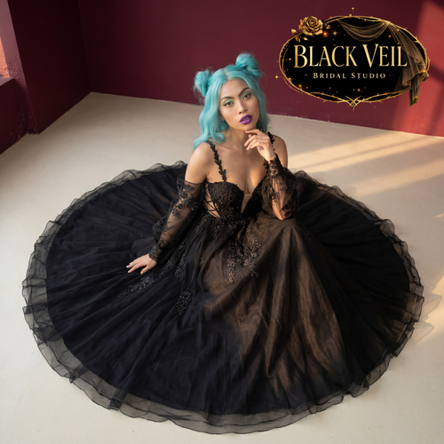 Nova Black Wedding Dress
