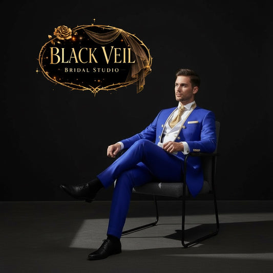 Royal Blue 3 Piece Men's Suit