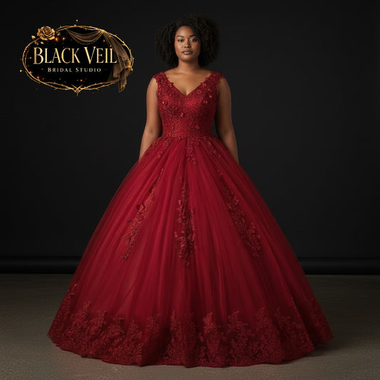 Etna Red Wedding Dress