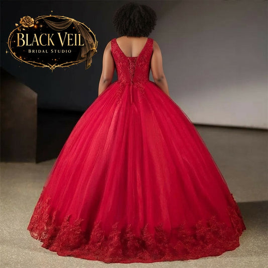 Etna Red Wedding Dress