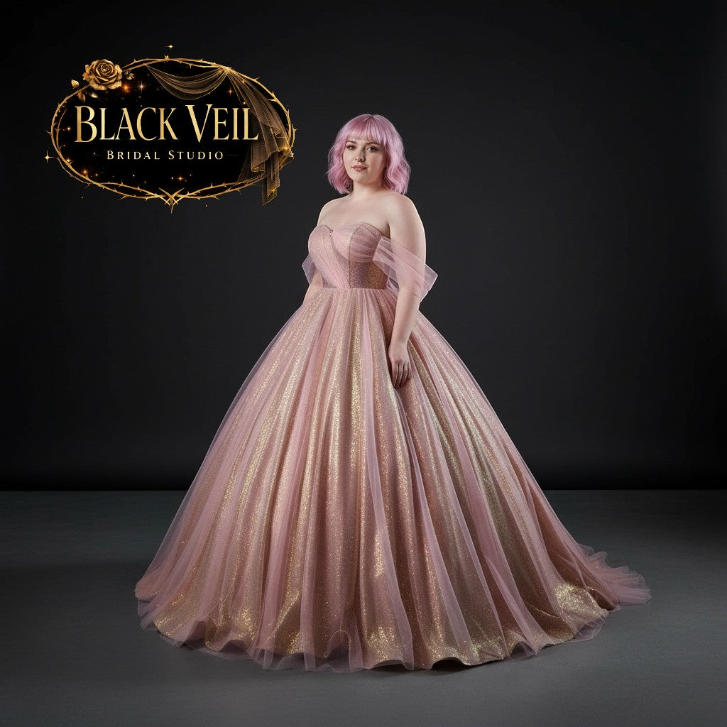 Psyche Chromatic Pink Wedding Dress