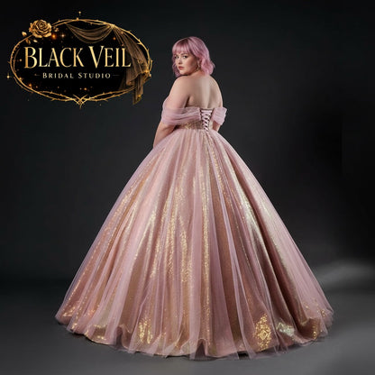 Psyche Chromatic Pink Wedding Dress