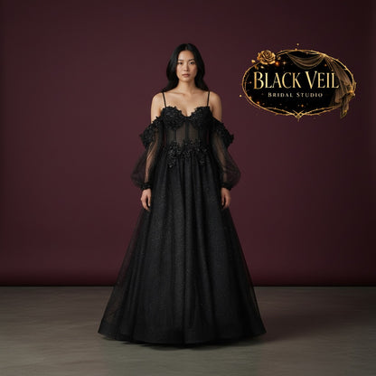 Eris Black Wedding Dress