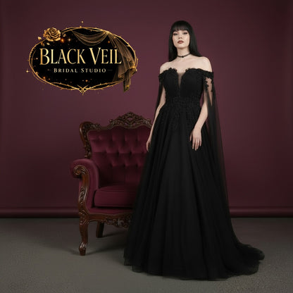 Carmilla Black Wedding Dress