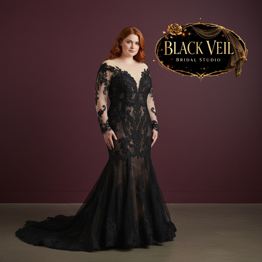Melantha Black Wedding Dress