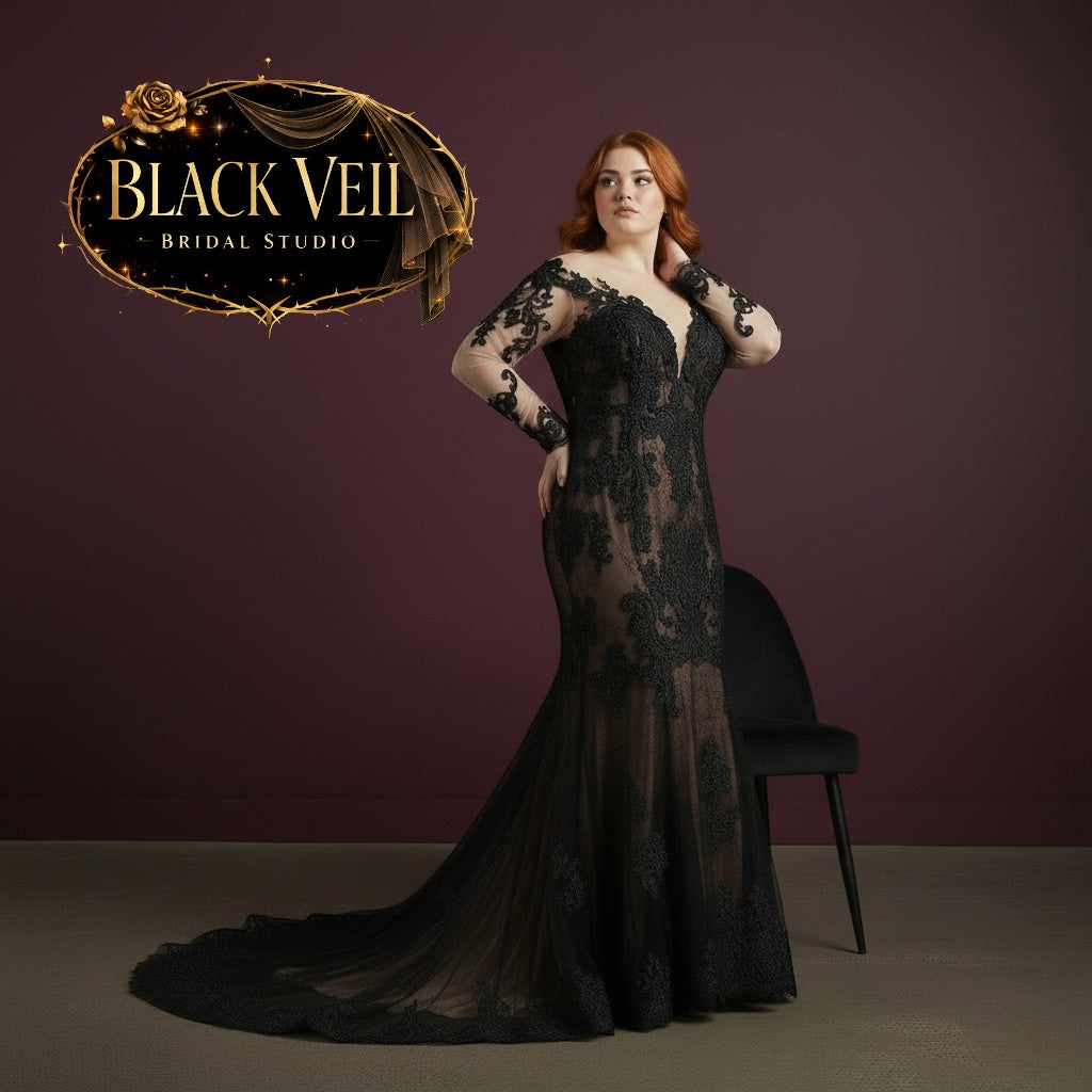 Melantha Black Wedding Dress