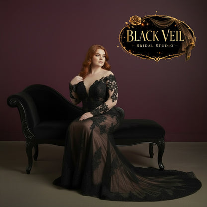 Melantha Black Wedding Dress