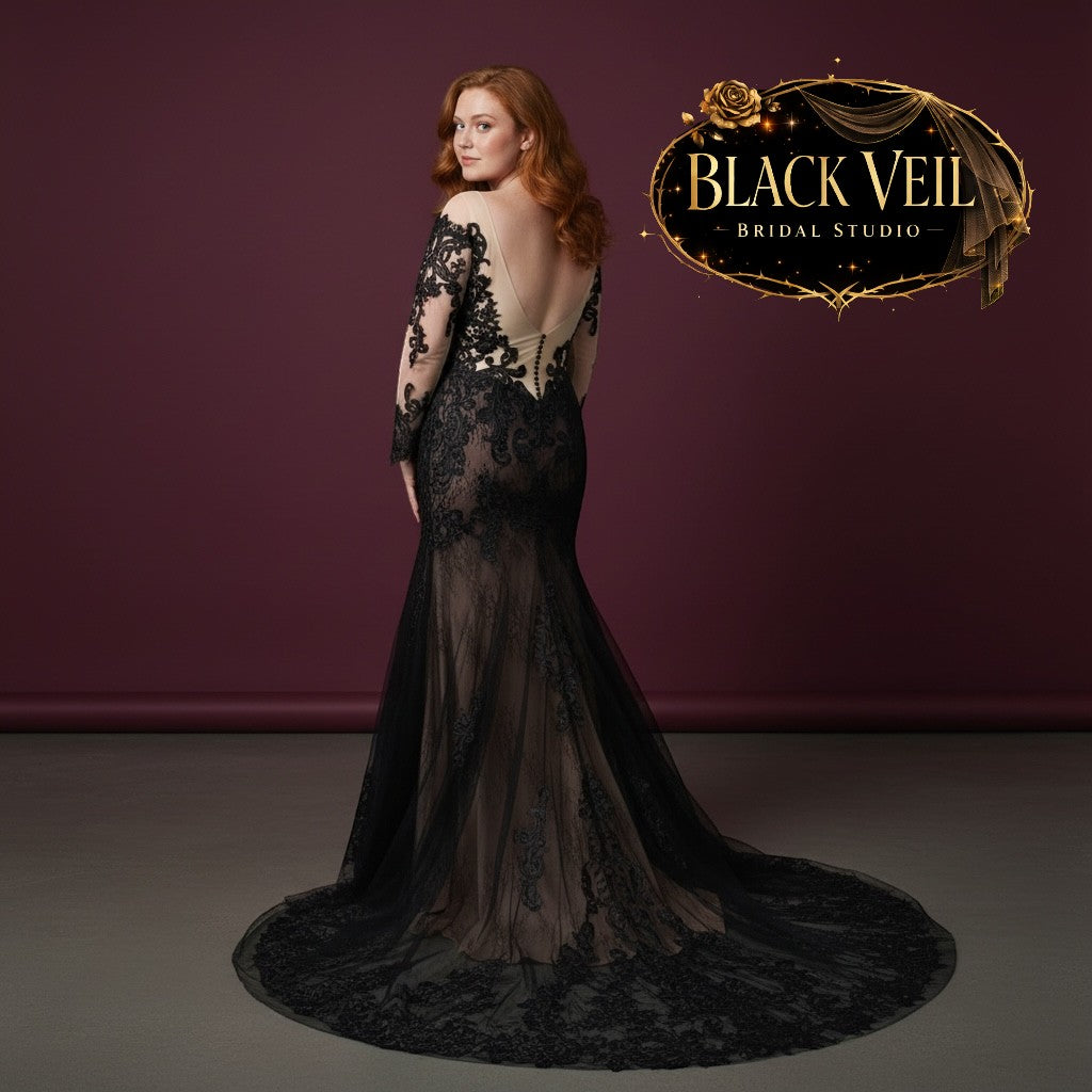 Melantha Black Wedding Dress