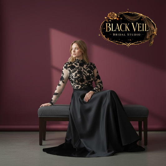 Katerina Black Wedding Dress