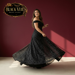Keres Black Wedding Dress