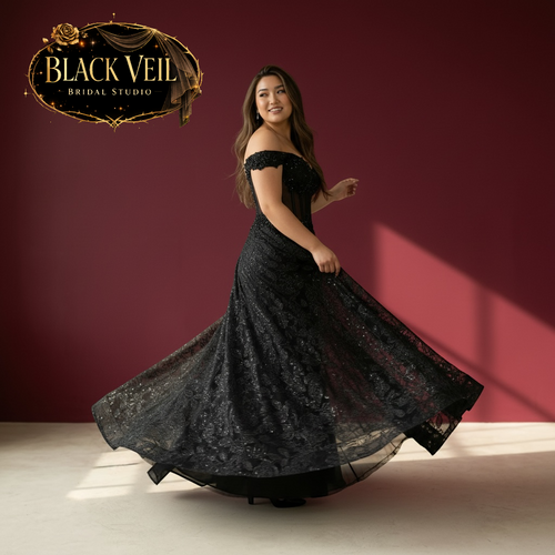 Keres Black Wedding Dress