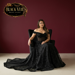 Keres Black Wedding Dress