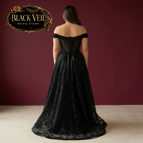 Keres Black Wedding Dress